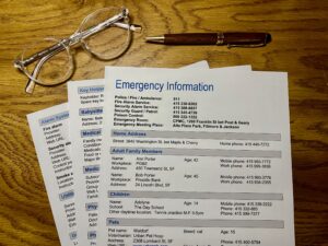 emergency information personal record keeper