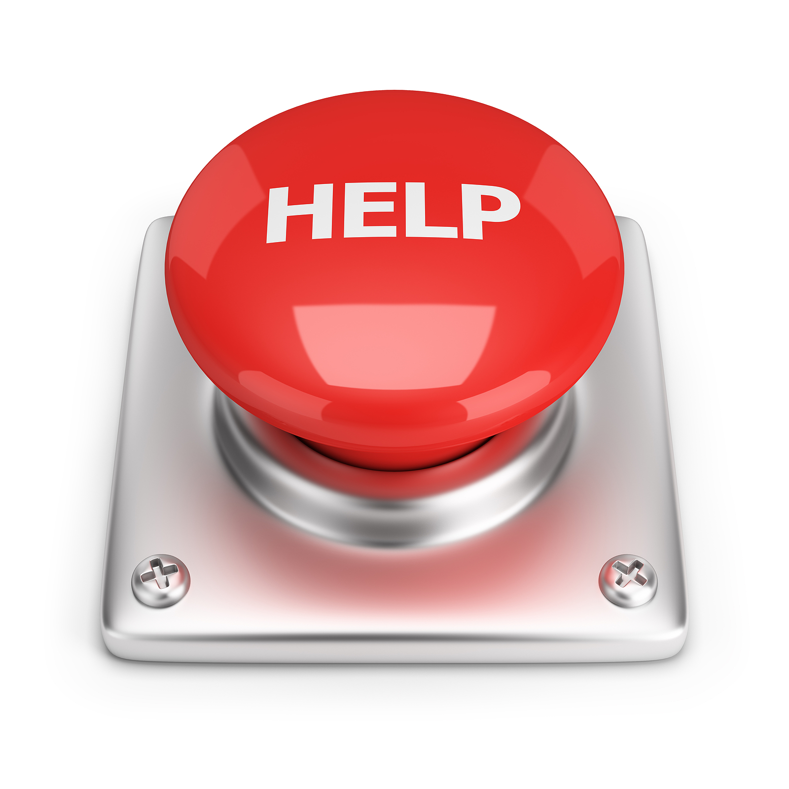 A red "HELP" button representing what's in an emergency information list